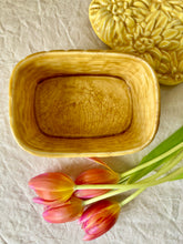 Load image into Gallery viewer, Sunflower basket butter dish with lid by Sylvac
