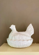 Load image into Gallery viewer, White Portmeirion china chicken egg holder or tidy
