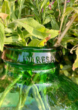 Load image into Gallery viewer, Large French Viresa green glass globe vase
