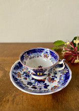 Load image into Gallery viewer, Rare antique Cooke and Huley Imari &quot;Alma&quot; Japan porcelain teacup and saucer
