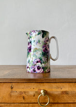 Load image into Gallery viewer, Heron Cross Pottery purple pansy jug
