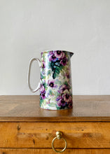 Load image into Gallery viewer, Heron Cross Pottery purple pansy jug
