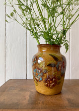 Load image into Gallery viewer, Earthernware hand thrown and decorated Guernsey Pottery vase
