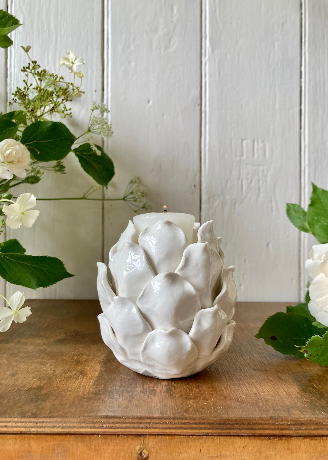 Gisela Graham artichoke tea light holder