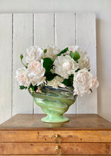 Load image into Gallery viewer, Maling Pottery - large green contoured Art Deco mantle vase
