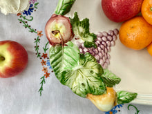 Load image into Gallery viewer, Portuguese white majolica fruit or salad bowl
