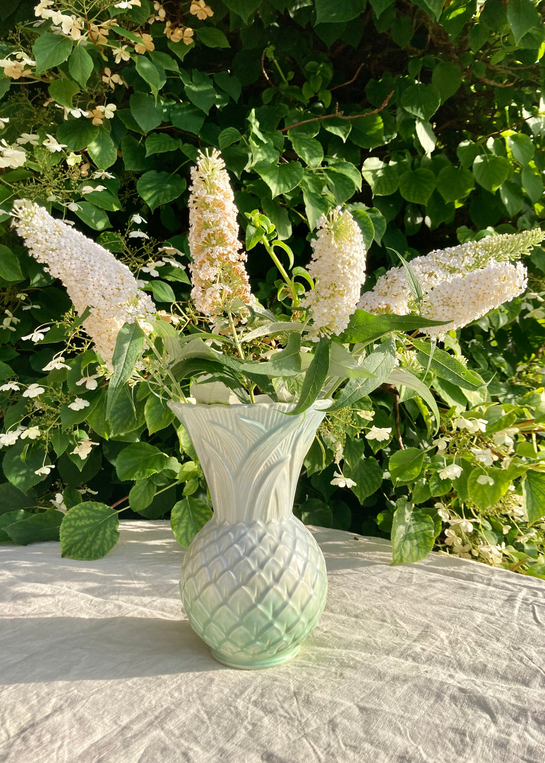 Large glamorous pineapple vase