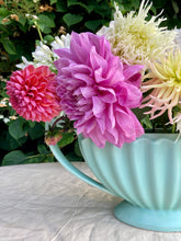 Load image into Gallery viewer, Large elegant pastel aqua blue Dartmouth Pottery mantle vase
