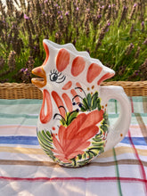 Load image into Gallery viewer, Mediterranean hand painted chicken jug

