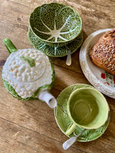 Load image into Gallery viewer, Cabbage ware breakfast/soup bowl and plate
