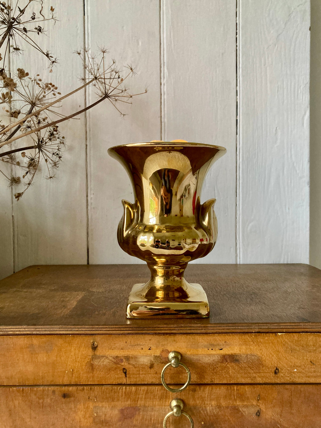 Classical style gold china urn or vase