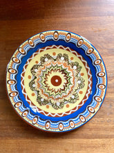 Load image into Gallery viewer, Enamel-style, hand decorated plate
