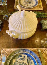 Load image into Gallery viewer, Large French-style soupier with fluted design, complete with lid, ladle and plate
