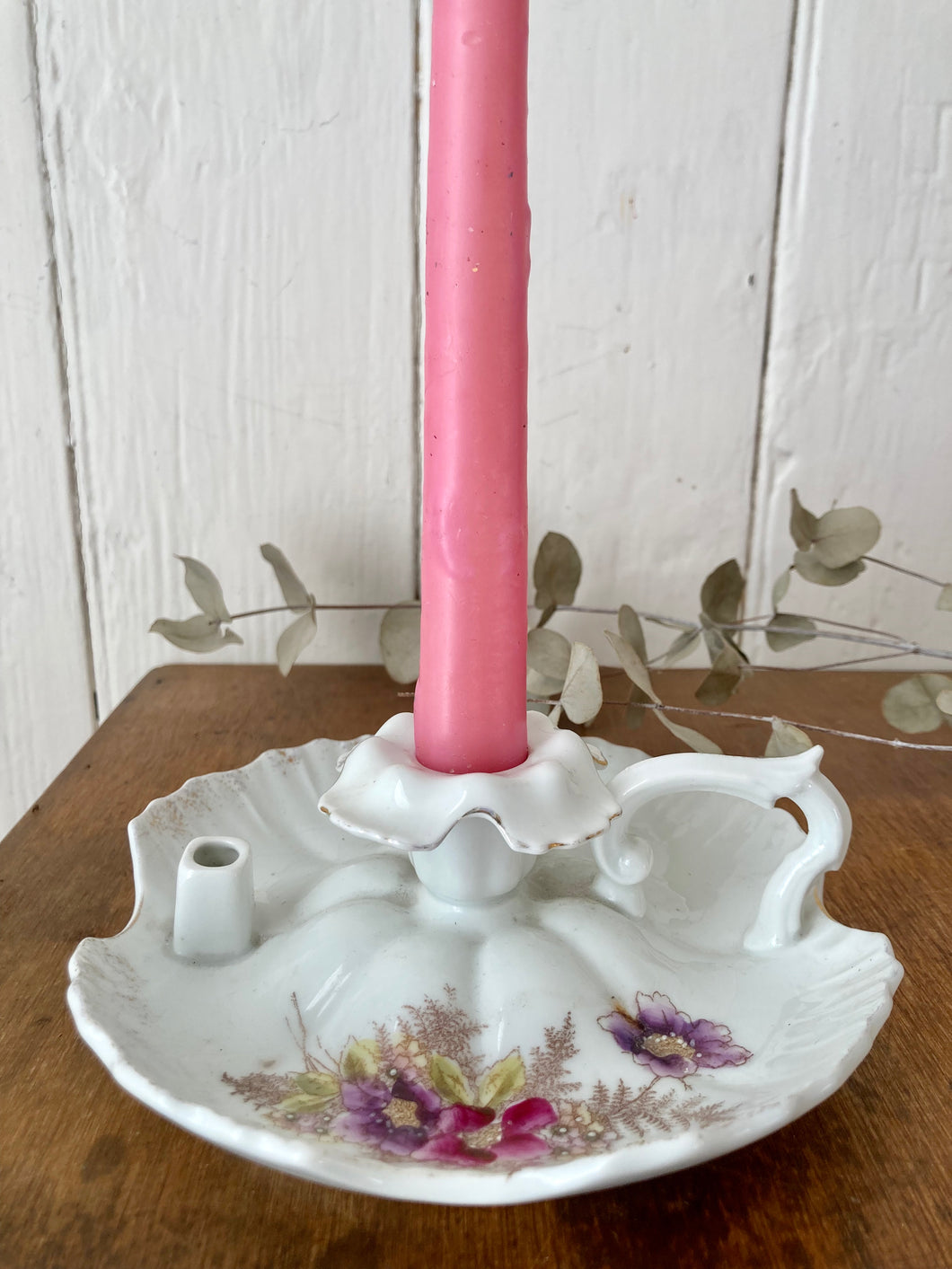 A pretty floral candle holder