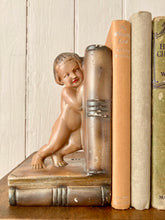 Load image into Gallery viewer, A rare pair of antique bronzed plaster bookends
