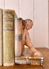 Load image into Gallery viewer, A rare pair of bronzed plaster bookends
