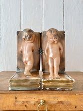 Load image into Gallery viewer, A rare pair of bronzed plaster bookends
