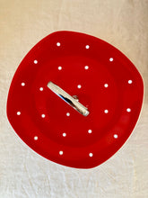 Load image into Gallery viewer, Two-tier red polka dot cake stand
