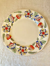 Load image into Gallery viewer, Antique and rare near pair of unusual Mason&#39;s floral plates
