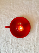 Load image into Gallery viewer, Kockums Swedish single candle holder in red enamel
