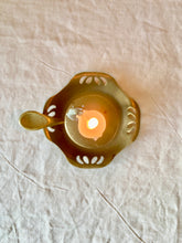Load image into Gallery viewer, Brass Art Nouveau style candle holder
