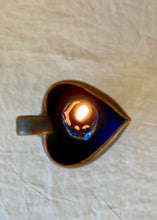 Load image into Gallery viewer, Rare Denby heart-shaped footed candle holder

