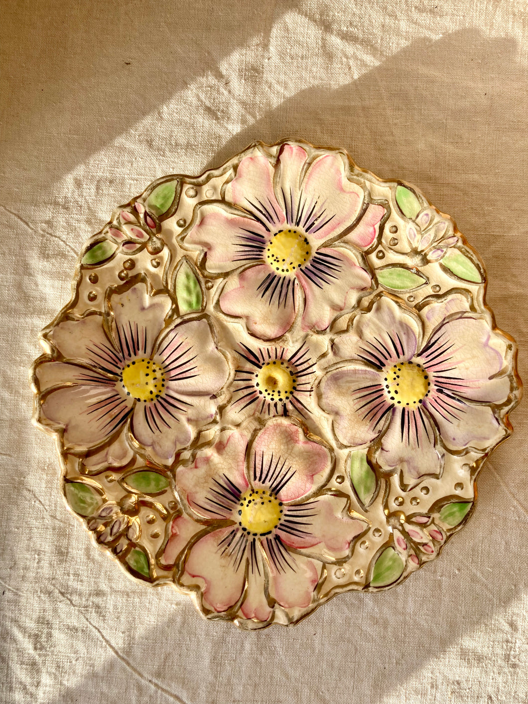 A Price Kensington pastel floral serving plate