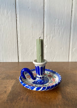 Load image into Gallery viewer, Hand painted china candlestick
