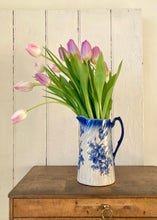 Load image into Gallery viewer, Blue and white floral jug
