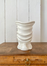 Load image into Gallery viewer, Beswick Nautilus Shell Art Deco creamy white vase
