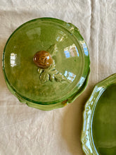 Load image into Gallery viewer, French Biot green glazed soupiere
