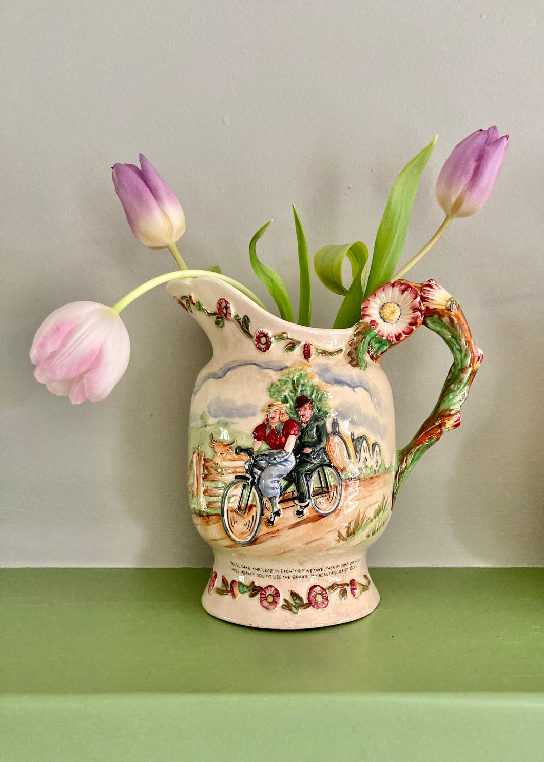 Crown Devon Fieldings Daisy Bell Art Deco jug