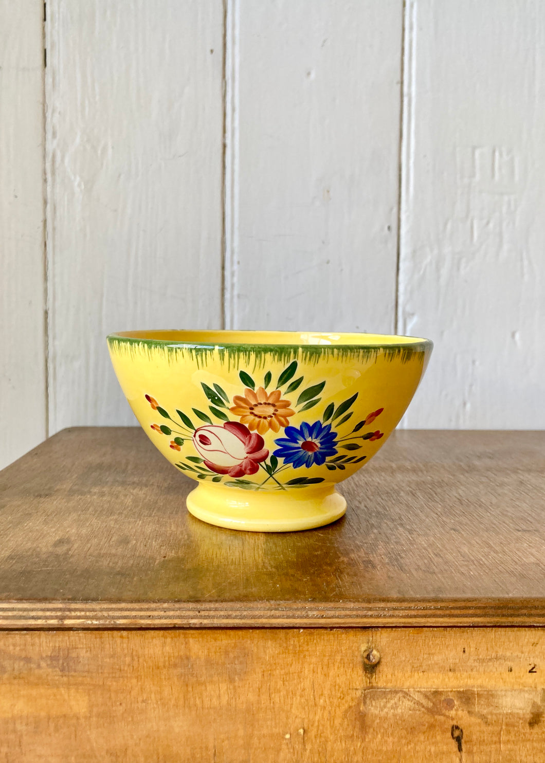 French hand painted cafe au lait bowl