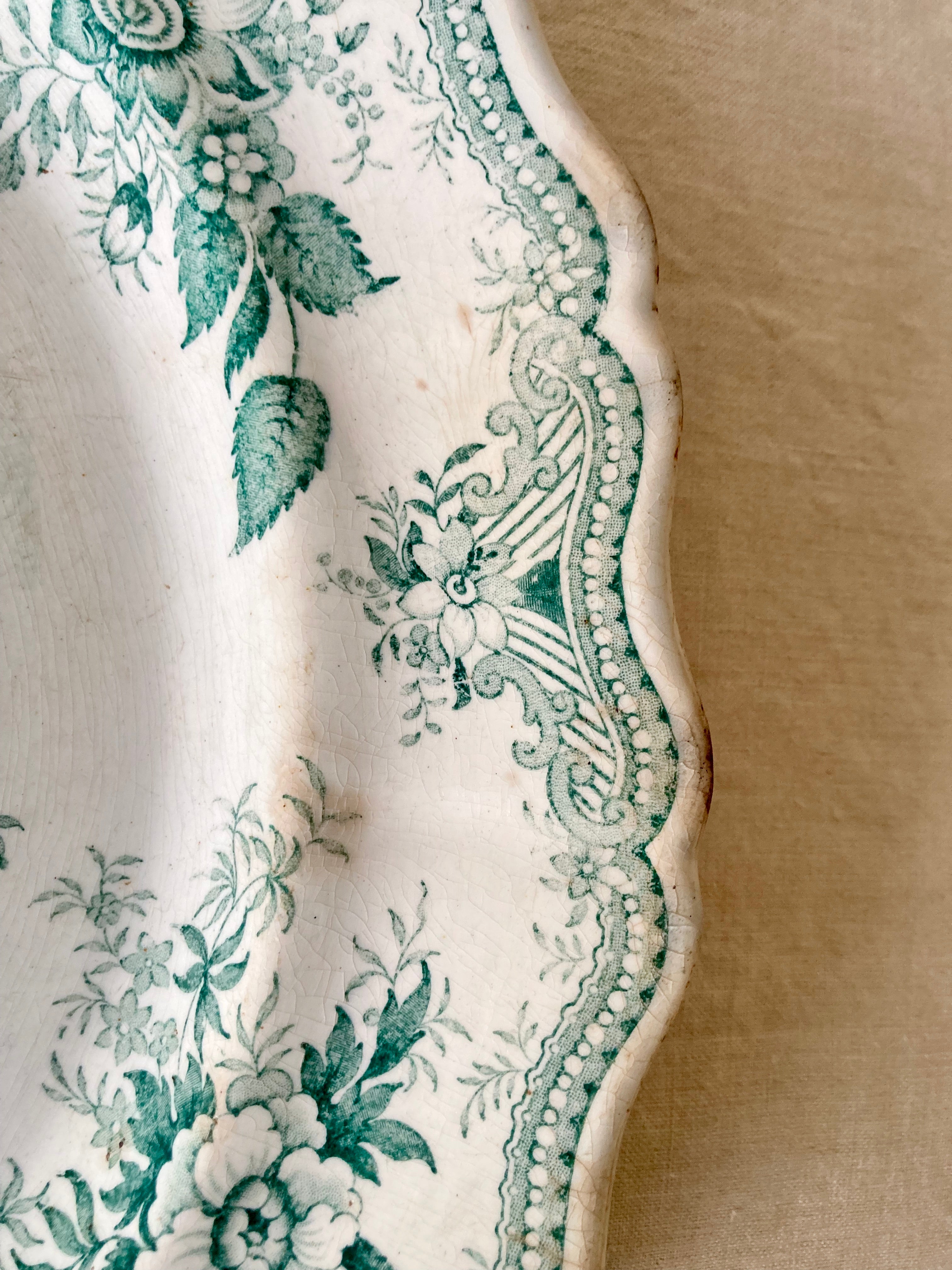 Antique Wedgwood green Asiatic Pheasant serving platter – The