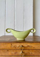 Load image into Gallery viewer, Glossy pea green mantle vase by Denby Stoneware
