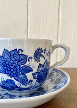 Load image into Gallery viewer, Large &#39;Blue Butterfly&#39; cup and saucer by Adams
