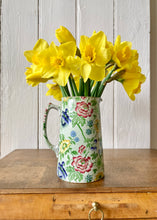 Load image into Gallery viewer, Green multi-floral jug
