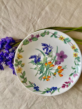 Load image into Gallery viewer, English Flora bone china breakfast cup and saucer
