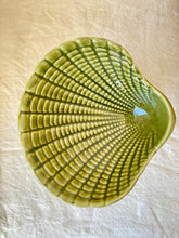 Load image into Gallery viewer, Sage green dolphin and shell decorative pedestal dish
