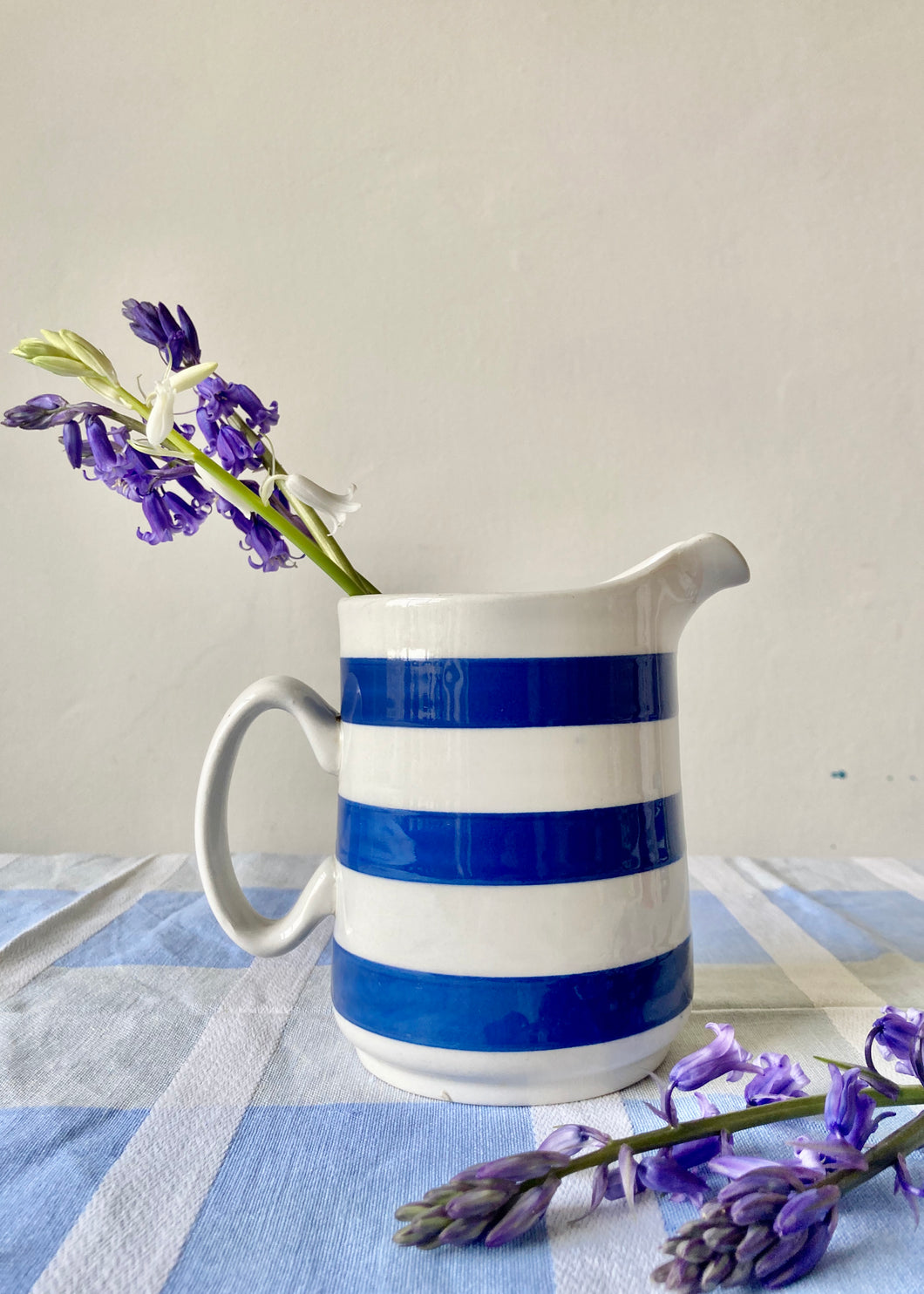 Chef Cordon Bleu blue and white stripe medium jug