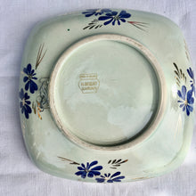 Load image into Gallery viewer, H Brequet blue and gilt decorative bird dish
