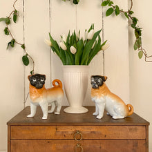 Load image into Gallery viewer, A near pair of antique ceramic pugs
