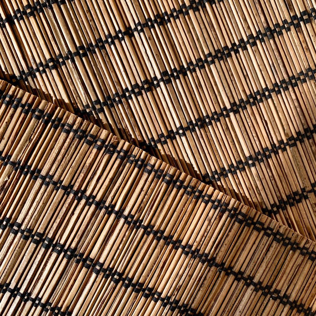 A set of 6 large bamboo placemats