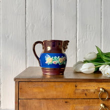 Load image into Gallery viewer, Copper lustre ware china jug
