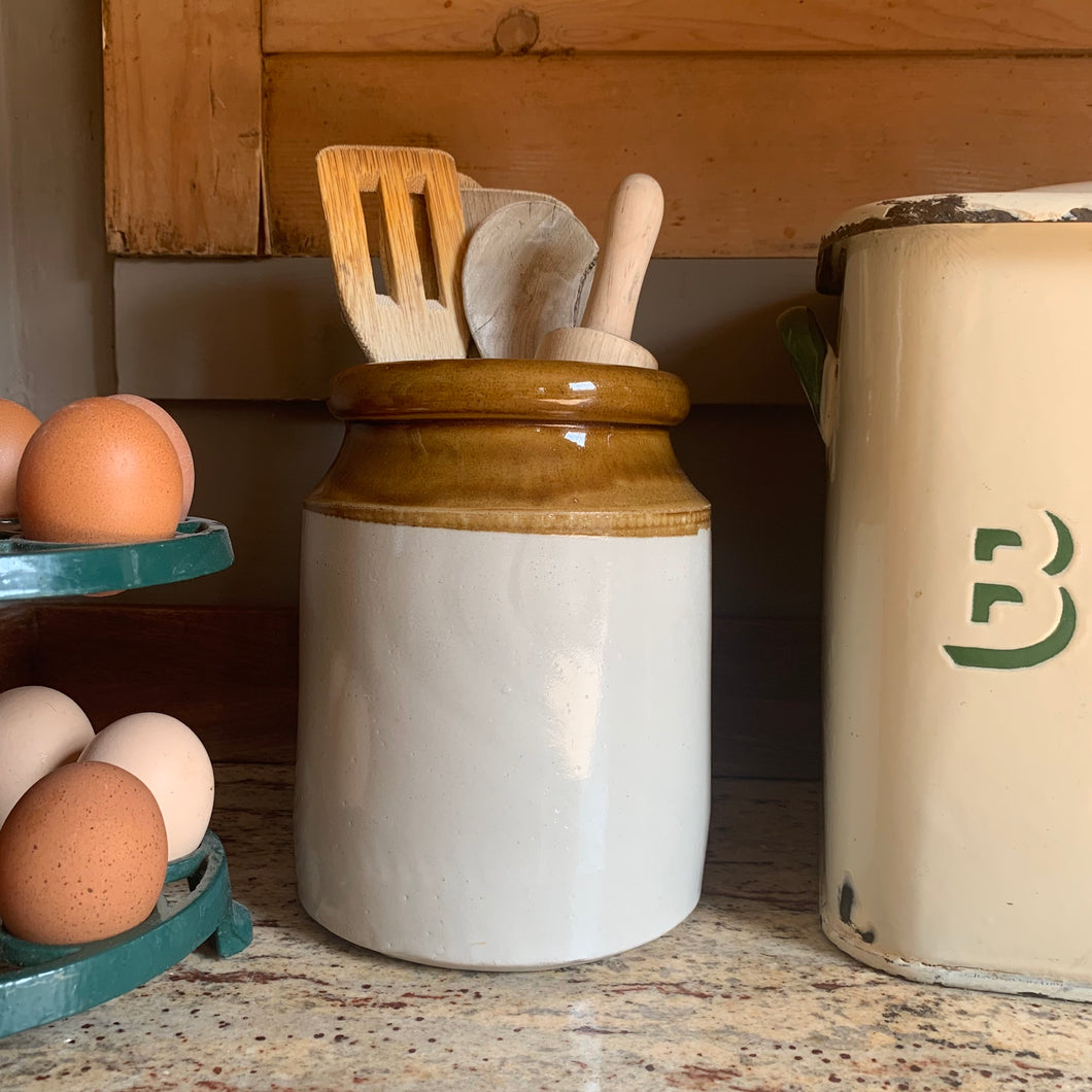 Large stoneware storage jar