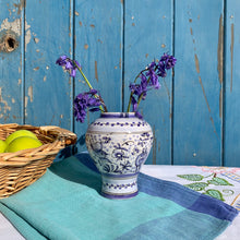 Load image into Gallery viewer, Portuguese blue and white hand painted vase
