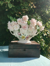 Load image into Gallery viewer, Royal Winton Magnolia mantle vase with original china frog
