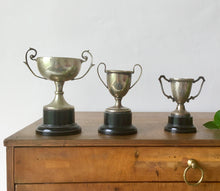 Load image into Gallery viewer, Silver plated trophy on stand
