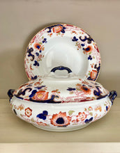 Load image into Gallery viewer, Antique Keeling &amp; Co. Tokio Losol Ware large circular serving dish/tureen with lid
