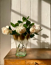 Load image into Gallery viewer, Large handkerchief gilt trim vase
